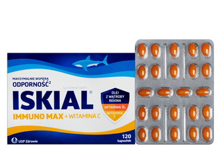 ISKIAL IMMUNO MAX + WITAMINA C 120 kapsułek