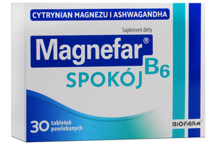 MAGNEFAR B6 SPOKÓJ 30 tabletek