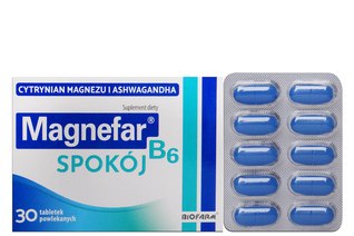 MAGNEFAR B6 SPOKÓJ 30 tabletek
