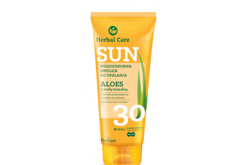 HERBAL CARE SUN SPF 30 ROŚLINNA WODOODPORNA EMULSJA DO OPALANIA ALOES Z WODĄ TERMALNĄ 150 ml