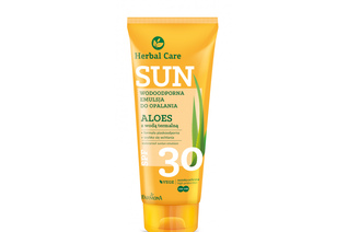 HERBAL CARE SUN SPF 30 ROŚLINNA WODOODPORNA EMULSJA DO OPALANIA ALOES Z WODĄ TERMALNĄ 150 ml