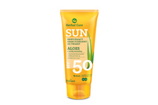 HERBAL CARE SUN SPF 50 ROŚLINNY NAWILŻAJĄCY KREM OCHRONNY DO TWARZY ALOES Z WODĄ TERMALNĄ 50 ml