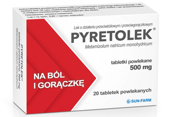 PYRETOLEK 500 mg 20 tabletek