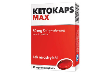 KETOKAPS MAX 50 mg 10 kapsułek