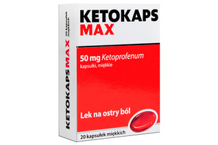 KETOKAPS MAX 50 mg 20 kapsułek