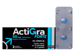 ACTIGRA FORTE 50 mg 2 tabletki