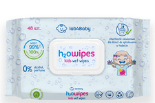 LAB4BABY H20 WIPES CHUSTECZKI NAWILŻANE 48 sztuk