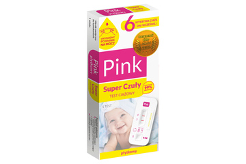 PINK SUPER CZUŁY TEST CIĄŻOWY PŁYTKOWY 1 sztuka