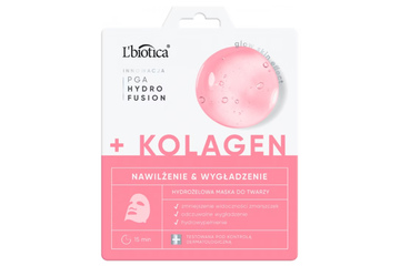 PGA HYDRO FUSION HYDROŻELOWA MASKA DO TWARZY Z KOLAGENEM 1 sztuka