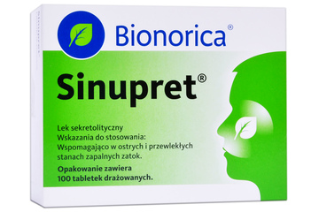 SINUPRET 100 tabletek