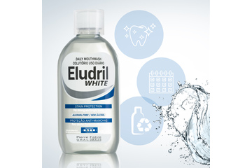 ​Eludril White wybielający płyn do płukania jamy ustnej, 500 ml