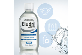 ​Eludril White wybielający płyn do płukania jamy ustnej, 500 ml