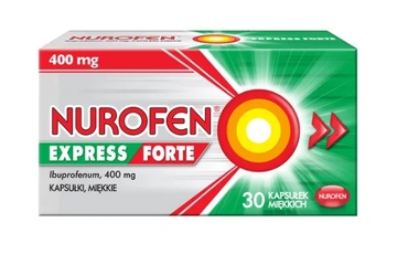 NUROFEN EXPRESS FORTE (IBUPROFEN 400 mg) 30 kapsułek