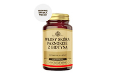 SOLGAR WŁOSY, SKÓRA, PAZNOKCIE Z BIOTYNĄ 120 tabletek