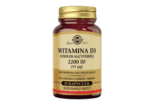 SOLGAR WITAMINA D3 2200 IU 50 kapsułek
