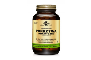 SOLGAR POKRZYWA EKSTRAKT Z LIŚCI 60 kapsułek