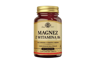SOLGAR MAGNEZ Z WITAMINĄ B6 100 tabletek