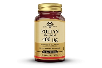 SOLGAR FOLIAN (METAFOLIN) 400 mcg 50 tabletek