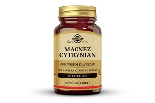 SOLGAR MAGNEZ CYTRYNIAN 60 tabletek