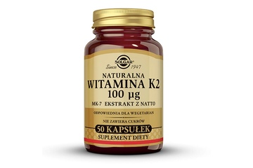 SOLGAR NATURALNA WITAMINA K2 100 mcg 50 kapsułek