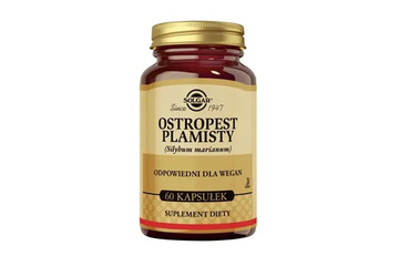 SOLGAR OSTROPEST PLAMISTY MILK THISTLE 60 kapsułek