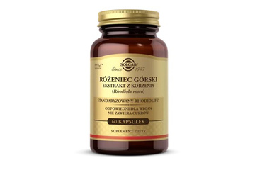 SOLGAR RÓŻENIEC GÓRSKI EKSTRAKT Z KORZENIA (RHODIOLA ROSEA) 60 kapsułek