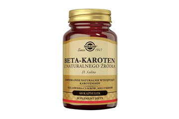 SOLGAR BETA-KAROTEN Z NATURALNEGO ŹRÓDŁA (OCEANIC BETACARO) 60 kapsułek