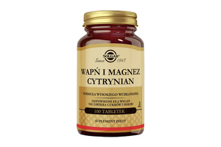 SOLGAR WAPŃ I MAGNEZ CYTRYNIAN 50 tabletek