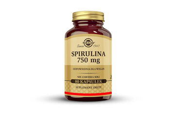 SOLGAR SPIRULINA 750 mg 80 kapsułek