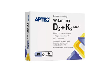 APTEO WITAMINA D3+K2 MK-7 60 kapsułek