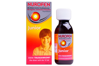 NUROFEN JUNIOR SMAK TRUSKAWKOWY 40 mg/1 ml 100 ml syrop