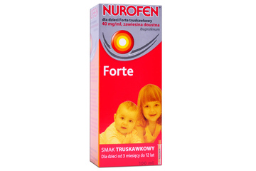 NUROFEN FORTE SMAK TRUSKAWKOWY 200 mg/5ml 100 ml syrop