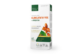 MEDICA HERBS KURKUMINA 98% + PIPERYNA 60 kapsułek