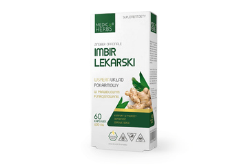 MEDICA HERBS IMBIR LEKARSKI (ZINGIBER OFFICINALE) 60 kapsułek