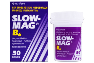 SLOW-MAG B6 50 tabletek
