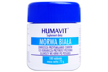 HUMAVIT MORWA BIAŁA 180 tabletek