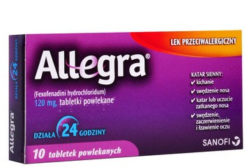 ALLEGRA 120 mg 10 tabletek