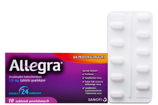 ALLEGRA 120 mg 10 tabletek