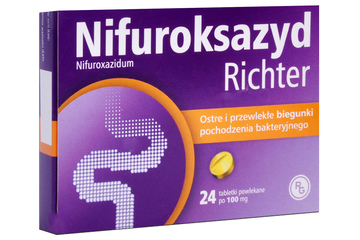 NIFUROKSAZYD 100 mg 24 tabletek