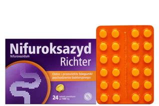 NIFUROKSAZYD 100 mg 24 tabletek
