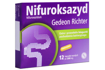 NIFUROKSAZYD 200 mg 12 kapsułek