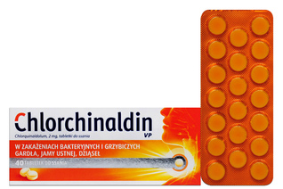 CHLORCHINALDIN 40 tabletek do ssania