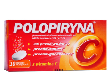 POLOPIRYNA C 10 tabletek musujących