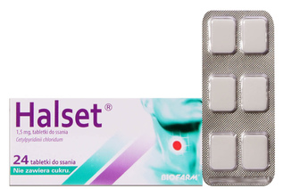 HALSET 1,5 mg 24 tabletki do ssania