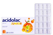 ACIDOLAC JUNIOR MISIO-TABLETKI SMAK POMARAŃCZOWY 20 tabletek