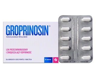 GROPRINOSIN 500 mg 50 tabletek