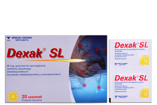 DEXAK SL 25 mg 20 saszetek