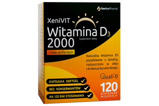 XENIVIT WITAMINA D 2000 120 kapsułek