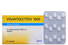 VIGANTOLETTEN 1000 j.m 30 tabletek