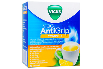 VICKS ANTIGRIP COMPLEX SMAK CYTRYNOWY 10 saszetek